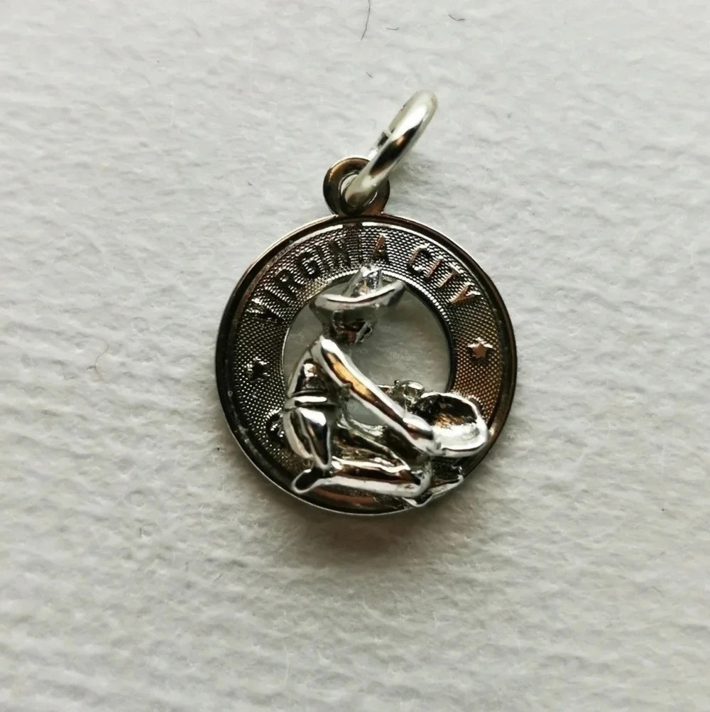 925  gold planner pendant